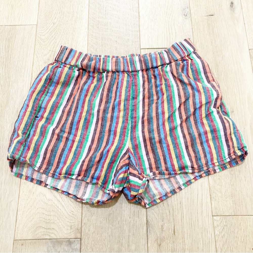 Madewell Multicolor Striped High Waist Shorts